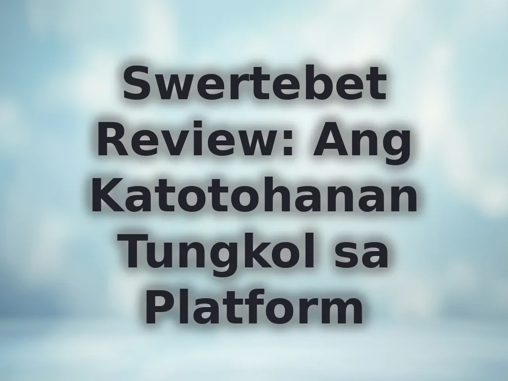 Swertebet Review: Ang Katotohanan Tungkol sa Platform